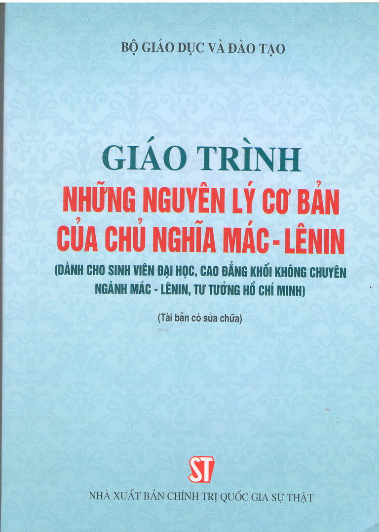 Giáo trình: Những nguyên lý cơ bản của chủ nghĩa Mác-Lênin