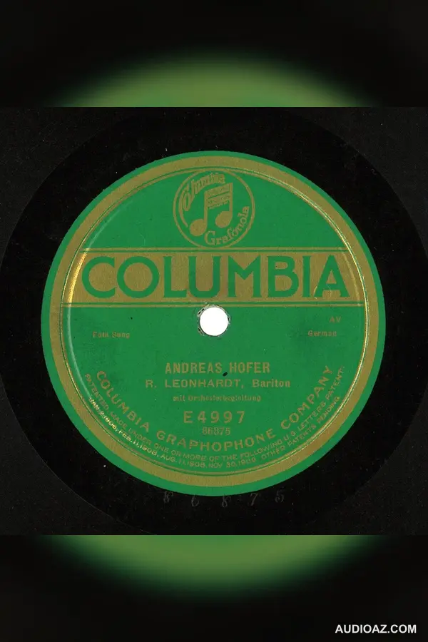 Robert Leonhardt, Andreas Hofer (Columbia E4997, 1921)