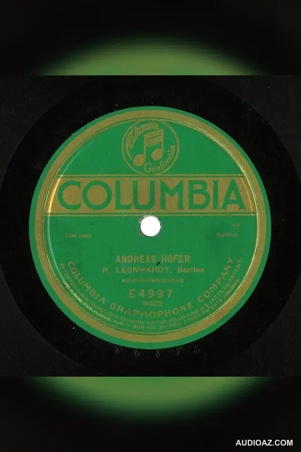 Robert Leonhardt, Andreas Hofer (Columbia E4997, 1921) - Kostenloses Hörbuch
