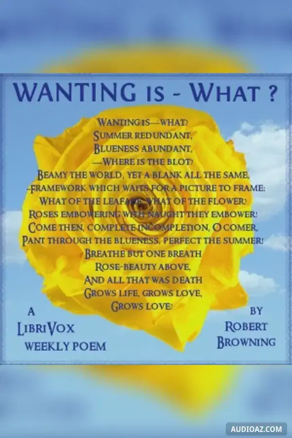 Wanting is - What?